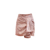 Mini Wrap Skirt - Pink/Brown