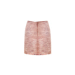 Mini Wrap Skirt - Pink/Brown