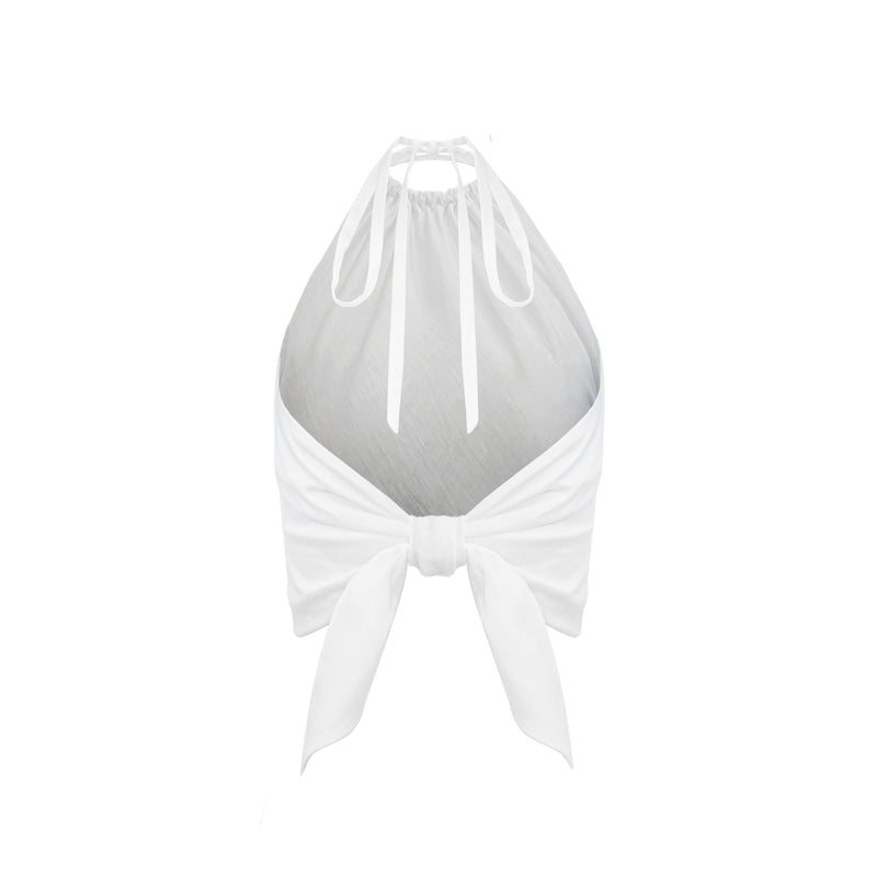 Sassy Top - White Linen