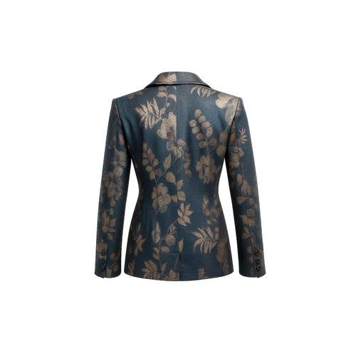 Sadie Blazer - Denim Print