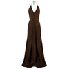 Bias Gown Silk Georgette Double Layer - Chocolate