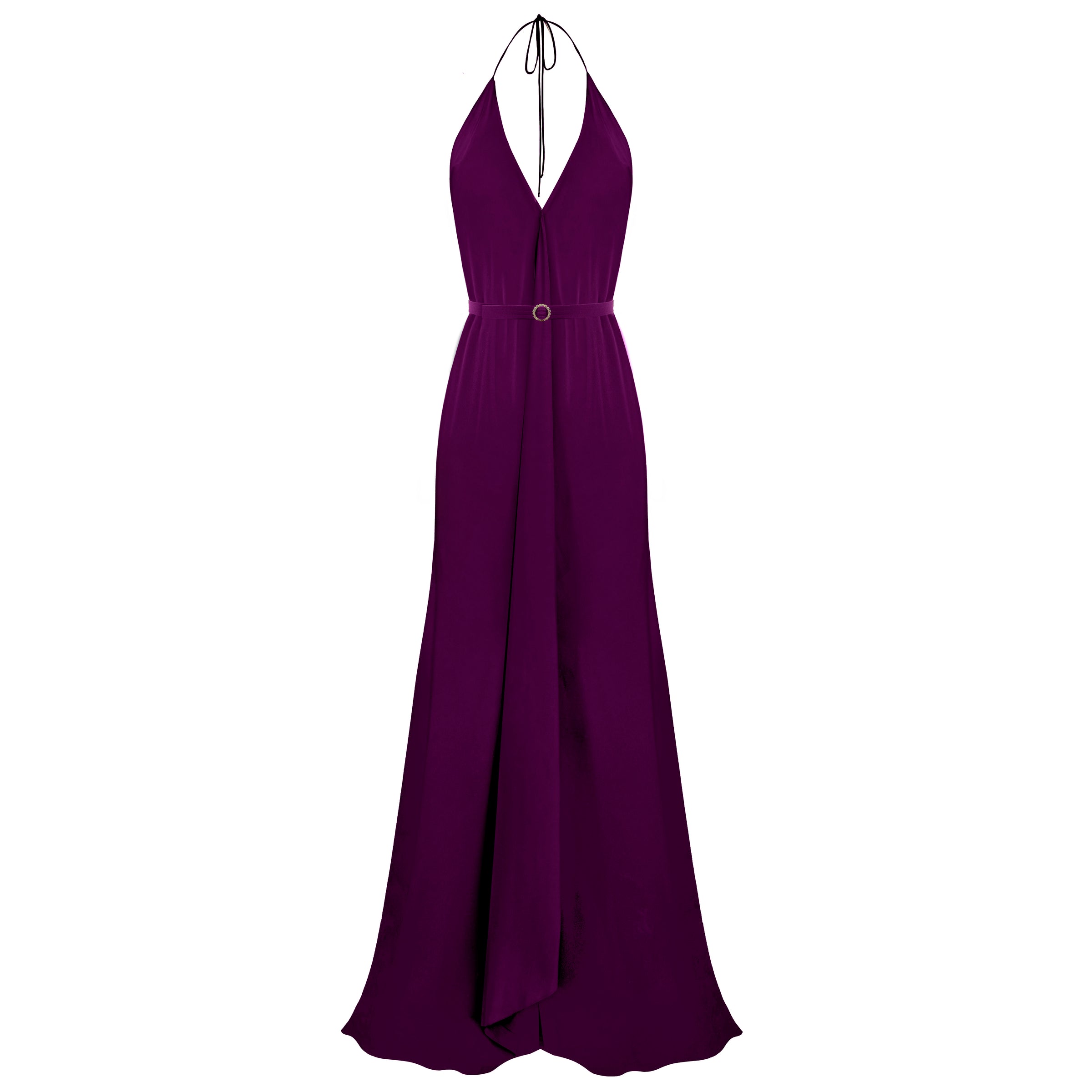 Bias Gown -Chiffon- Plum Bias Gown -Chiffon- Plum