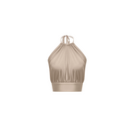 Bardot Top -Silk Charmeuse-Champagne