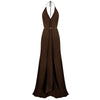 Bias Gown Silk Georgette Double Layer - Chocolate