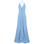Bias Gown - Single layer Georgette - Hydrangea