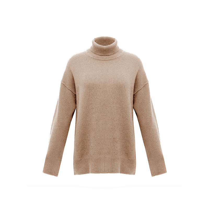 Ali Cashmere Turtleneck - Nuthatch