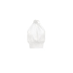 Bardot Top-Chiffon over Charmesue-Optic White