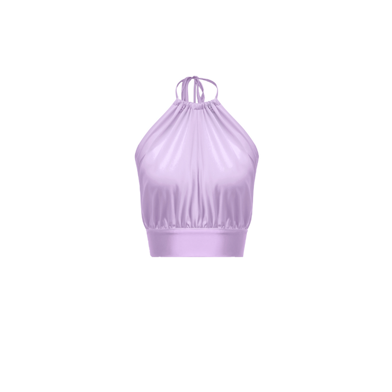 Bardot Top-Silk Charmeuse-Rose De France