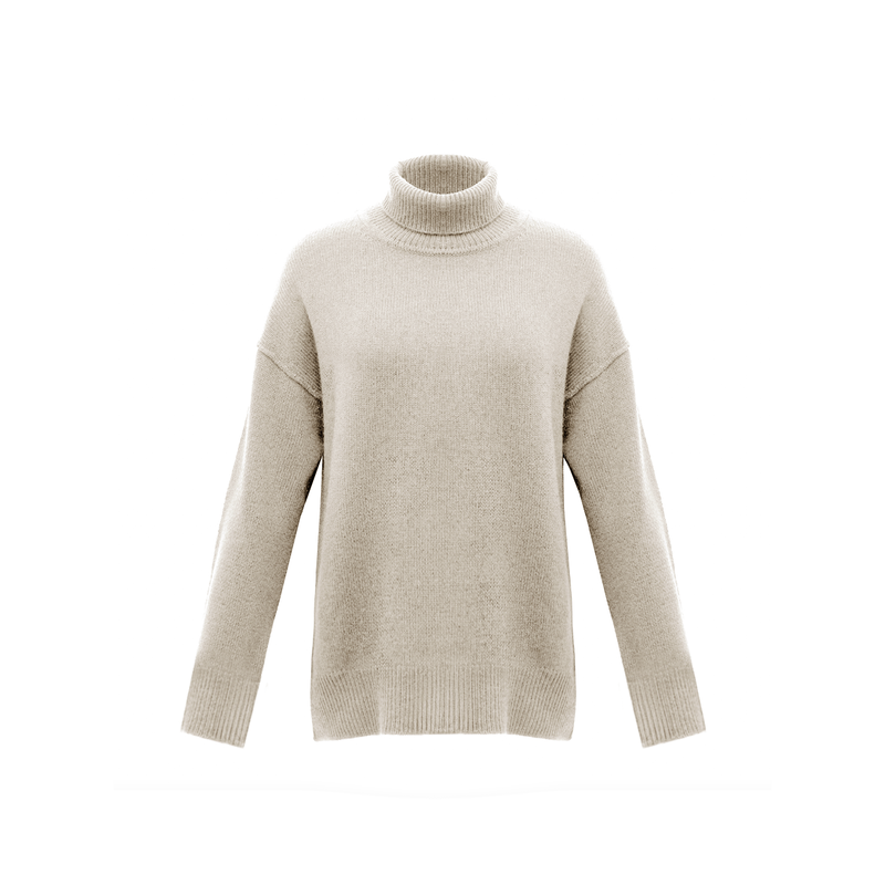 Ali Cashmere Turtleneck - Chino