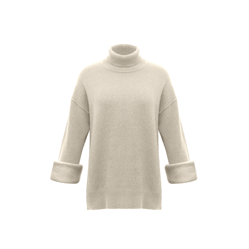 Ali Cashmere Turtleneck - Chino