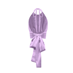 Bardot Top-Silk Charmeuse-Rose De France