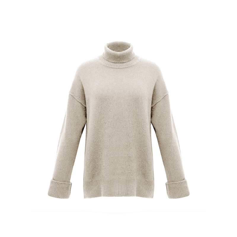 Ali Cashmere Turtleneck - Chino