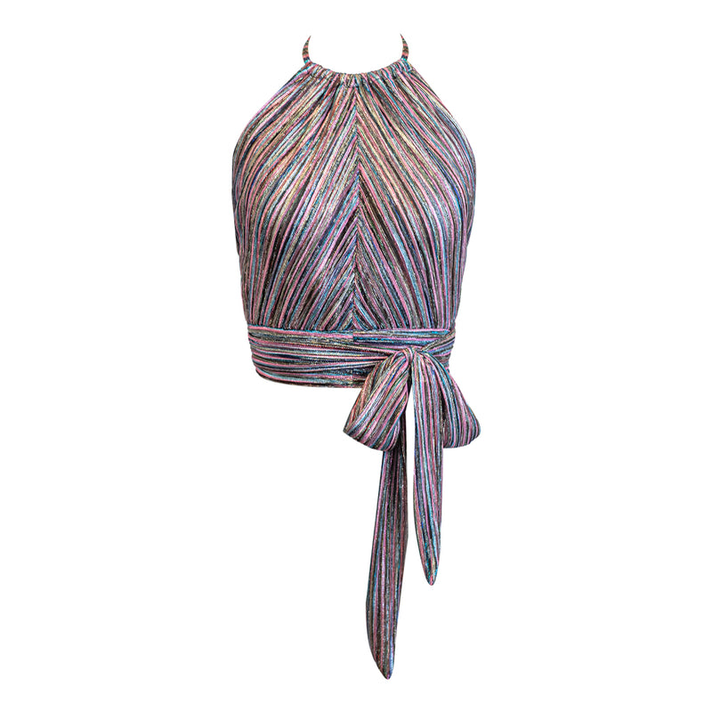 Bardot Top-Plisado Multi