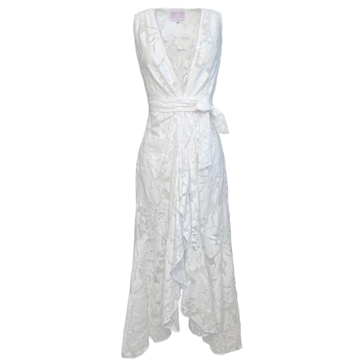 Penelope Sleeveless Dress - White Lace Penelope Sleeveless Dress - White Lace