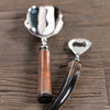 Ice Scoop w/ Horn Handle- Polished Nickel
