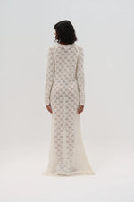 WARI Dress, Midi- Ivory