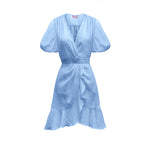 Penelope Mini Dress - Linen Sky Blue