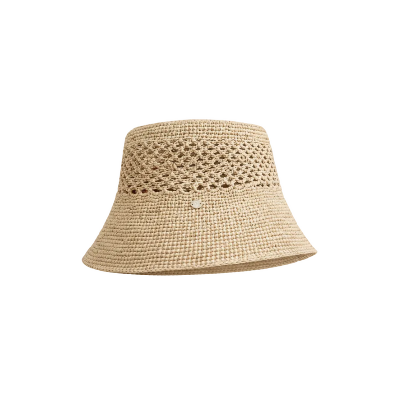 Hana Raffia Bucket Hat- Natural – Michelle Farmer