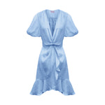 Penelope Mini Dress - Linen Sky Blue