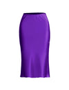 Slip Skirt -30mm Silk Charmeuse- Amethyst