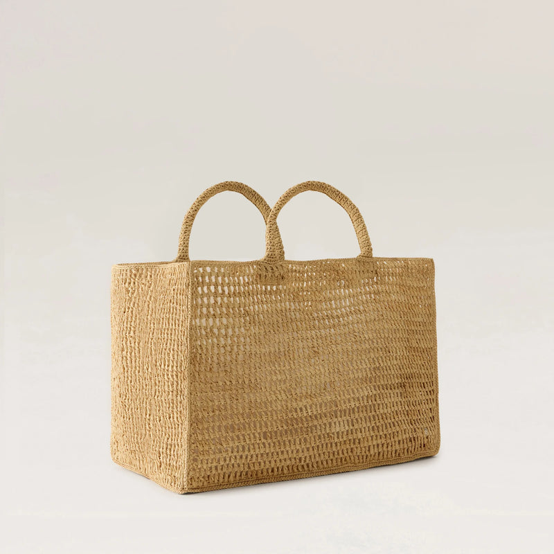 Anika Raffia Crochet Tote- Natural – Michelle Farmer