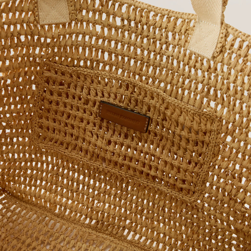 Anika Raffia Crochet Tote- Natural – Michelle Farmer