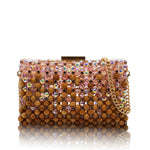 Clutch Wood/Crystal- Rare Pink