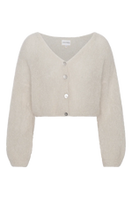 Cornelia Cropped Cardigan- White