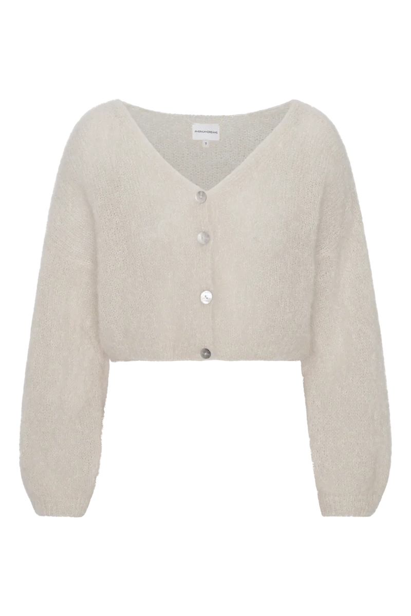 Cornelia Cropped Cardigan- White
