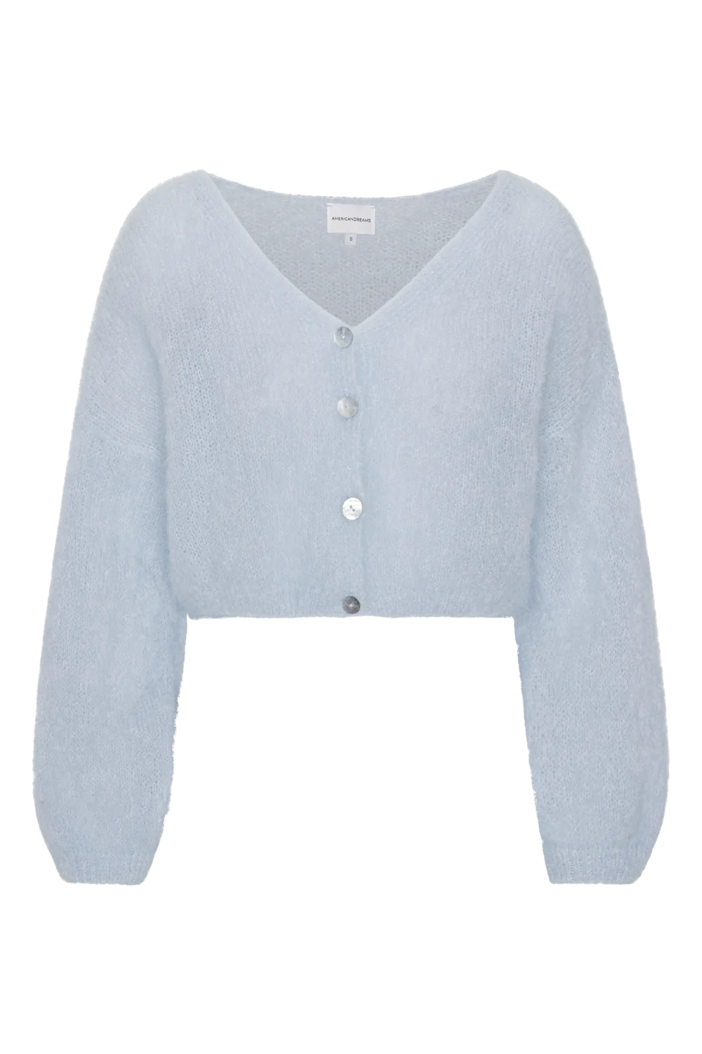 Cornelia Cropped Cardigan- Light Blue – Michelle Farmer