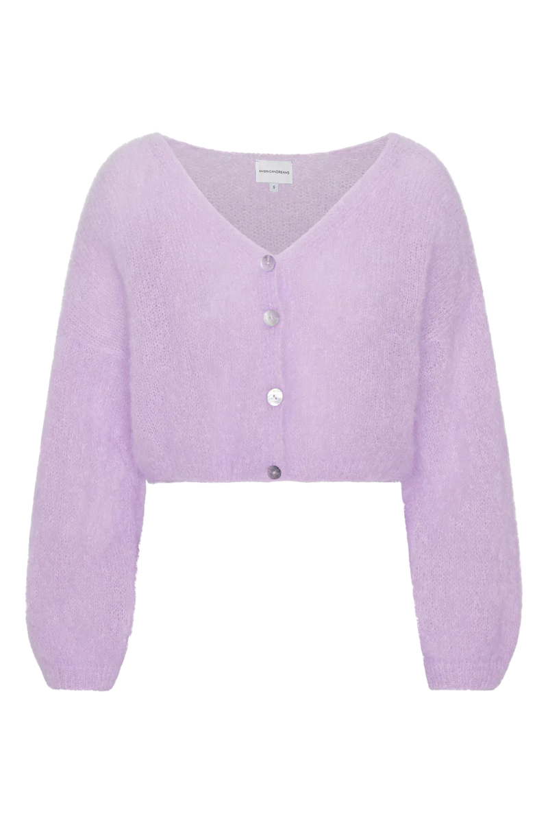 Cornelia Cropped Cardigan- Light Purple