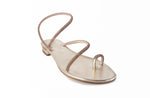 Pogliano Slide Sandals- Amber/Gold