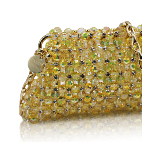 Mirage Crystal Pouch- Gold