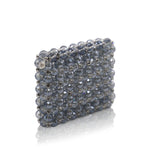 Mirage Mini Crystal Wallet - Silver Blue