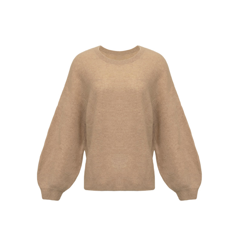 Coastal Cashmere Balloon Sleeve Crewneck