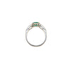Oval Emerald with Diamonds Band Ring