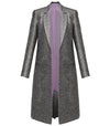 Garbo Midi Coat - Black Shimmer