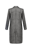 Garbo Midi Coat - Black Shimmer