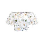 Juliet Blouse - White Multi Embroidery