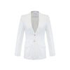 Bonnie Blazer - 100% Linen Optic White