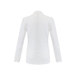 Bonnie Blazer - 100% Linen Optic White