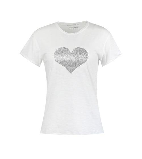 Perfect Heart Tee - Rainbow Glitter