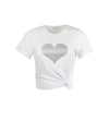 Perfect Heart Tee - Rainbow Glitter