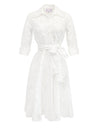 Margorie Long Sleeve Dress - Eyelet