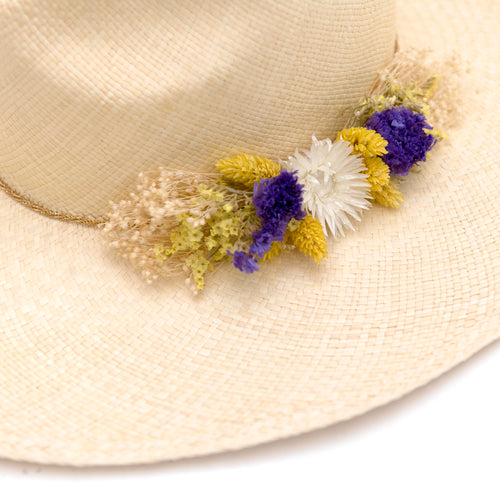 Donna Floral Straw Hat