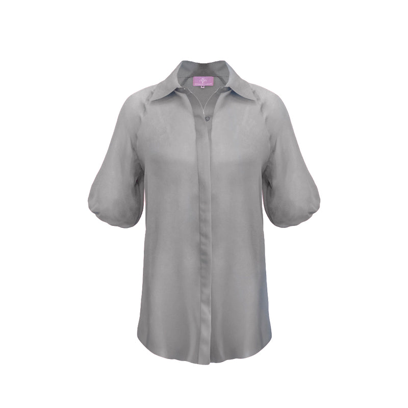 Donna Top Chiffon - Silver
