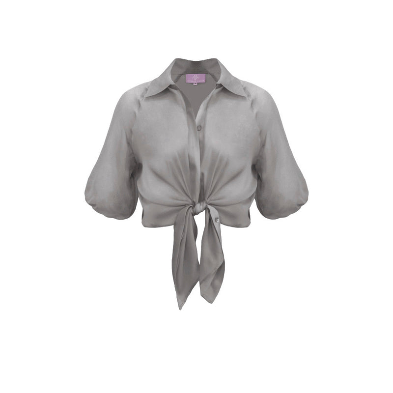 Donna Top Chiffon - Silver