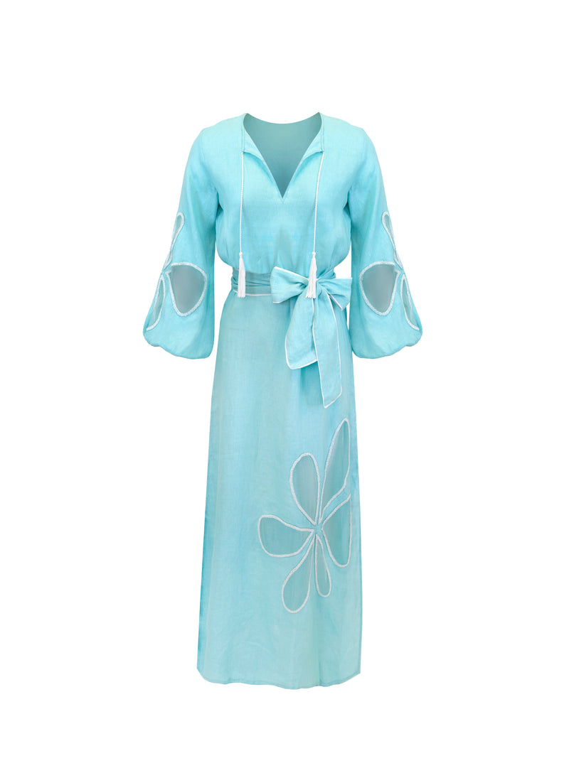 Daisy Long Dress w/ Sleeves (Linen)