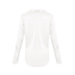 Garcon Shirt - Stretch Silk Charmeuse - Optic White