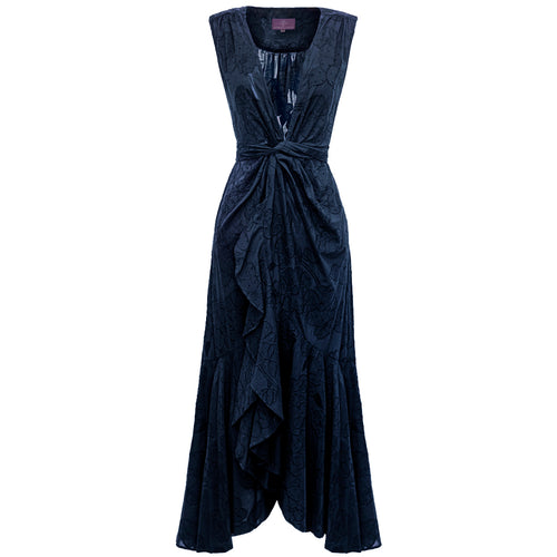 Penelope Sleeveless Dress - Midnight Flower